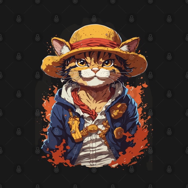 Luffy Cat by Lug