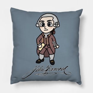 Chibi John Hancock with Signature (Large Print) Pillow