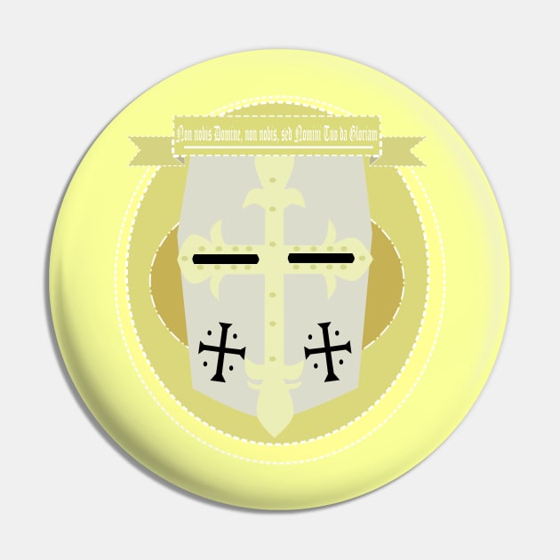 Knight Templar Yellow Pin by Noakyr