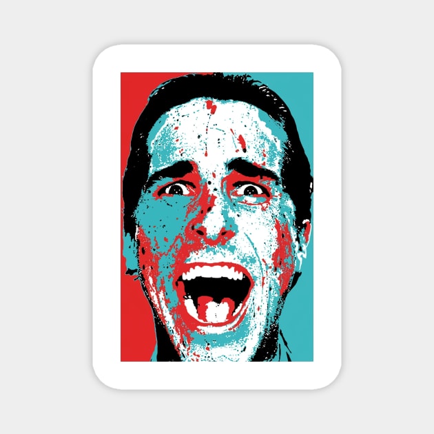 American Psycho Patrick Bateman Scream Magnet by Visionary Canvas