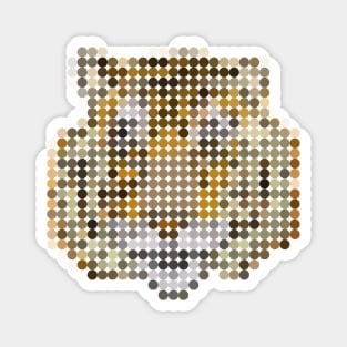 Tiger Face Dots Magnet