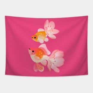 Cherry blossom goldfish 1 Tapestry