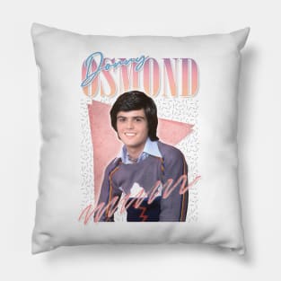 Donny Osmond - Retro 70s Aesthetic Fan Design Pillow