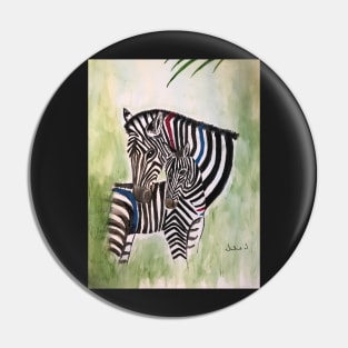 Horses in Pyjamas Zebra Pin