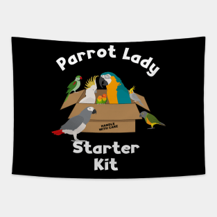 Parrot Lady Starter Kit for Bird Lover Tapestry