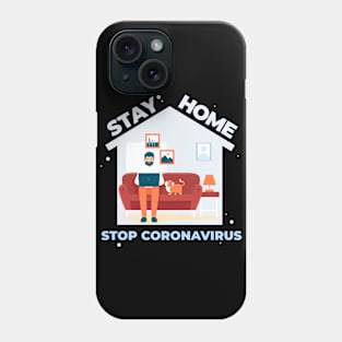 stay home for boys Phone Case