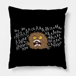 Yelling Fizzgig (No Text) Pillow