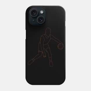 Devin Booker Minimalist Line Art Phoenix Basketball Phone Case