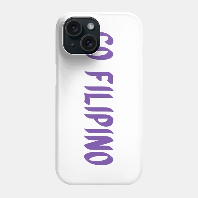 Go Filipino (Ube Text Logo) Phone Case by gofilipinopod