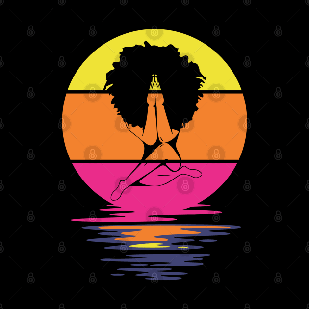 Praying Afro Girl, Black woman, Natural Hair, Black Queen by UrbanLifeApparel