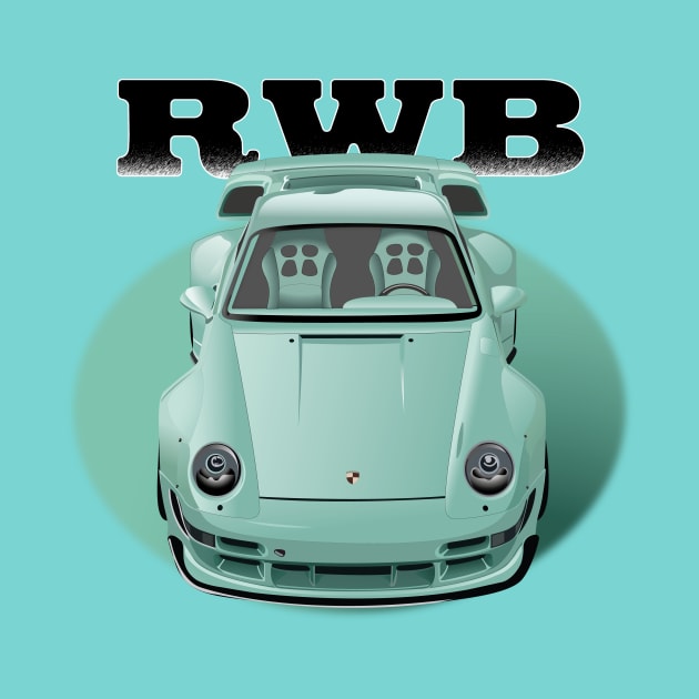 Porsche Mint RWB by breakthrough_32