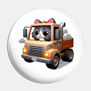 cat in a truck Pin