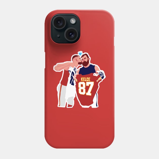 Travis KELCE x Jason KELCE - RED Phone Case by Mic jr