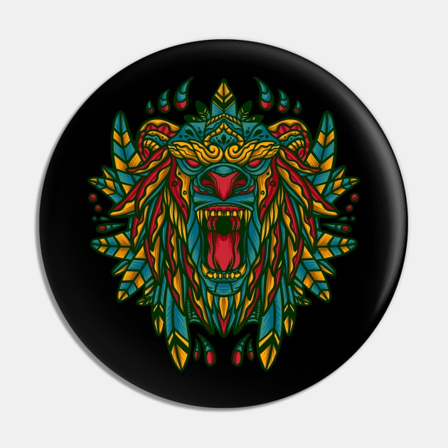 Mystical lion Pin by vhiente