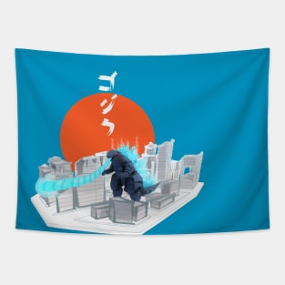 godzilla by hierro chulo Tapestry