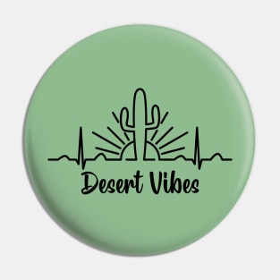 Desert Vibes Heartbeat Pin