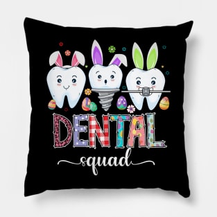 Dental Squad Easter Day, Easter Dentist Crew, Dental Life, Easter Bunny Rabit, Happy Easter Day Pillow