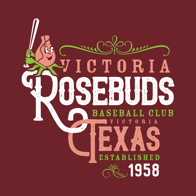 Victoria Rosebuds Baseball by MindsparkCreative