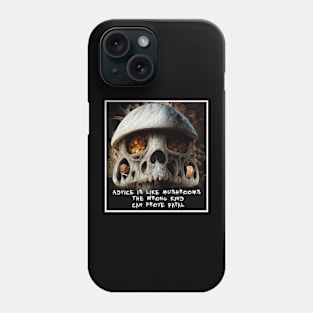 mushrooms skull Phone Case