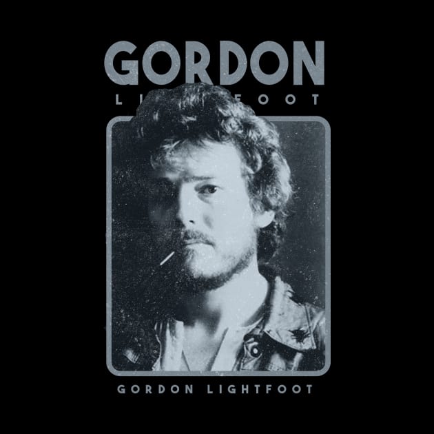 Gordon Lightfoot singer retro by Bones Be Homes