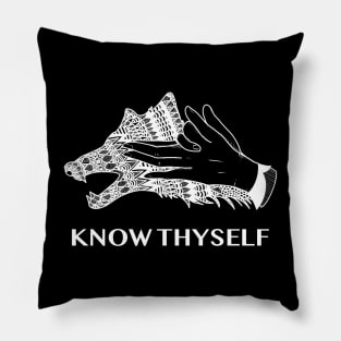 KNOW THYSELF WOLF Pillow