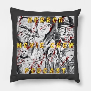 Horror Movie Crew Podcast Blood Splatter Pillow