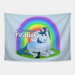 Uni Unicorn - Make Your Dreams a Reality Tapestry