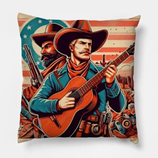 Cowboy Serenade Pillow