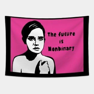Political pop the future is non binary Tapestry