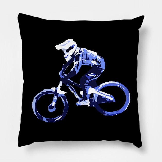 mtb Pillow by rickylabellevie