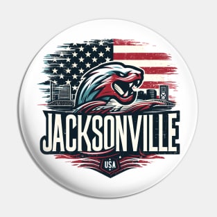 Jacksonville City Pin