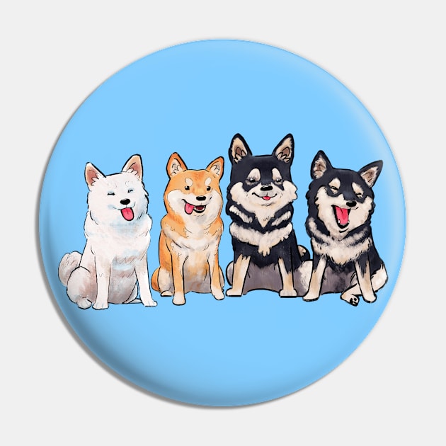 Shiba Friends Pin by trmrddr