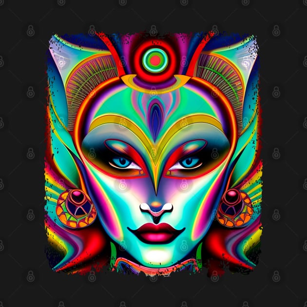 Catgirl DMTfied (30) - Trippy Psychedelic Art by TheThirdEye