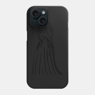 Hooded Figure Outline Phone Case