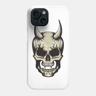 Devil Skull Illustration Phone Case