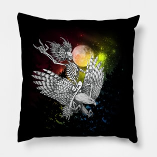 Skeleton Eagle Pillow