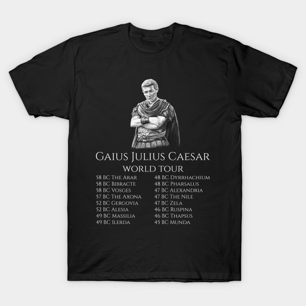 Spqr Ancient Rome T-Shirt - Gaius Julius Caesar World Tour Spqr Ancient Rome T-Shirt - Gaius Julius Caesar World Tour