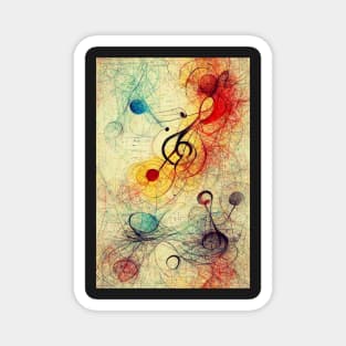 Musical Notes Pattern, perfect gift for all musicans and those who can't live without music #3 Magnet