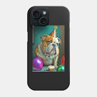 English Bulldog Birthday Card #3 Phone Case