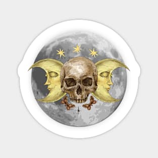 Moon Skull Magnet