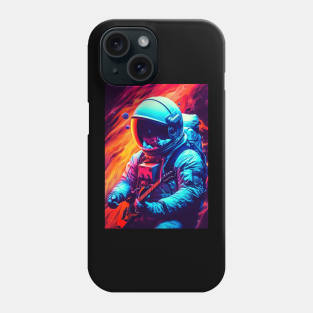 Neon Astronaut Space Galaxy Phone Case