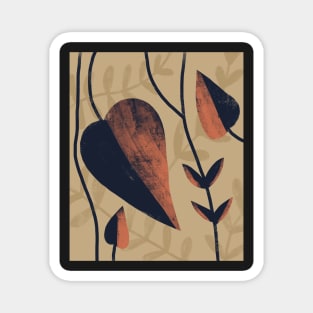 Abstract Botanical design Magnet