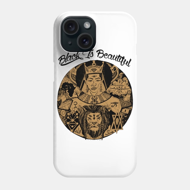 Brown Black King Wise King Black Is Beautiful Phone Case by kenallouis