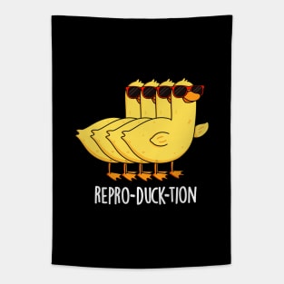 Repro-duck-tion Cute Animal Duck Pun Tapestry