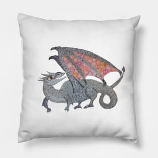 Spiro the Dragon: a Patterned Spirograph Collage Pillow