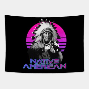 King Native American Rapper Tapestry
