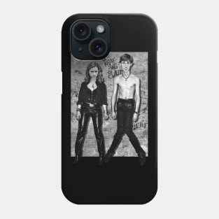 JIM + PAM // The Office Punk Rock Parody Phone Case