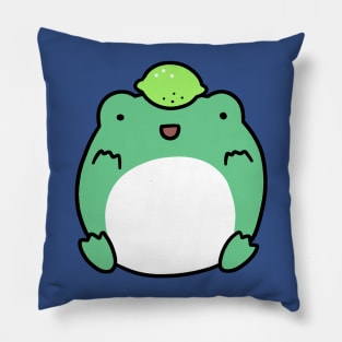 Lime Frog Pillow