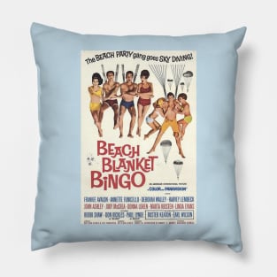 Vintage Movie - Beach Blanket Bingo poster Pillow