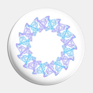 Blue mandala Pin